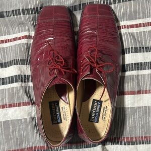 Men's Red Leather Shoes